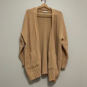 American Eagle Knitted Oversized Tan Cardigan